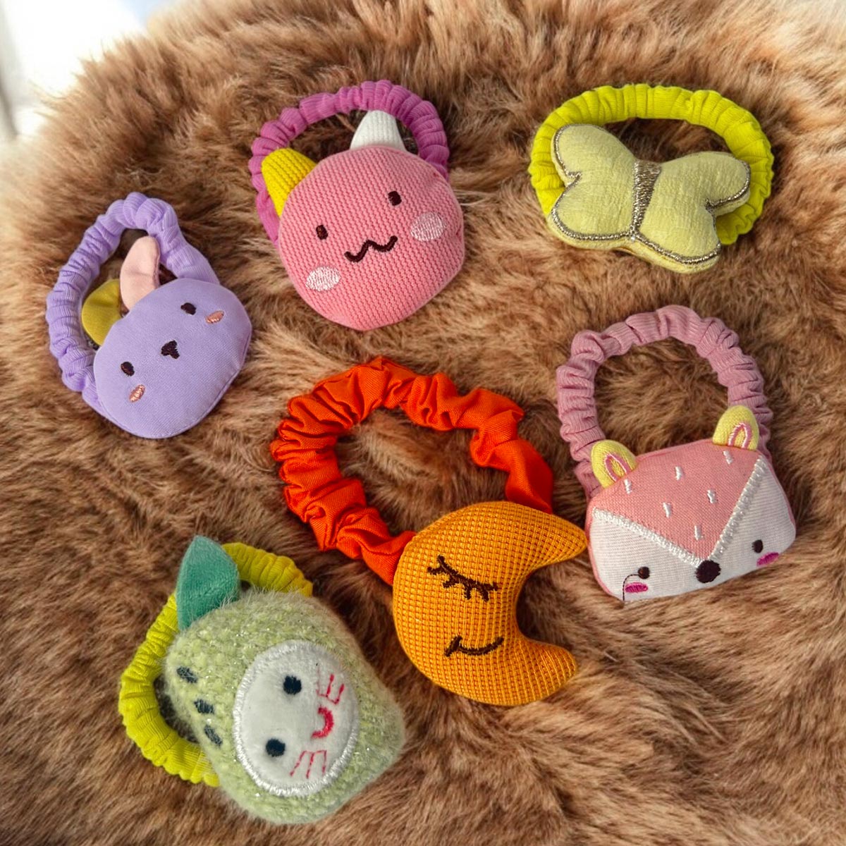 Miniatura 6 de Set x12 Moños Infantiles Animales MOx12